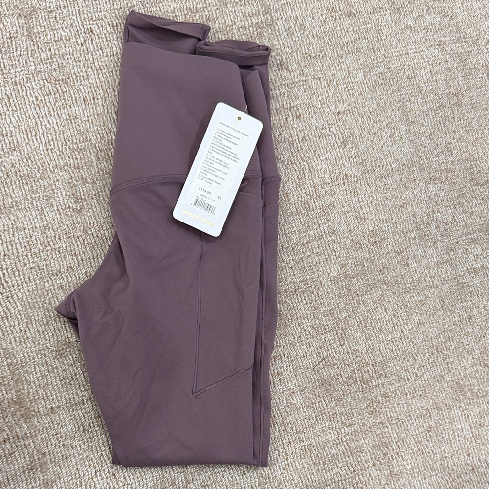 RHONE Defy 7/8 Pocket Legging Dark Plum XS NWT